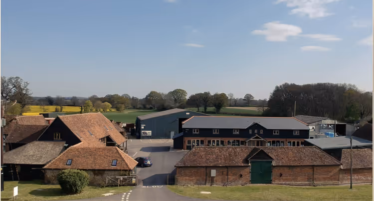 aerial view of Whipley Manor Farm Estate