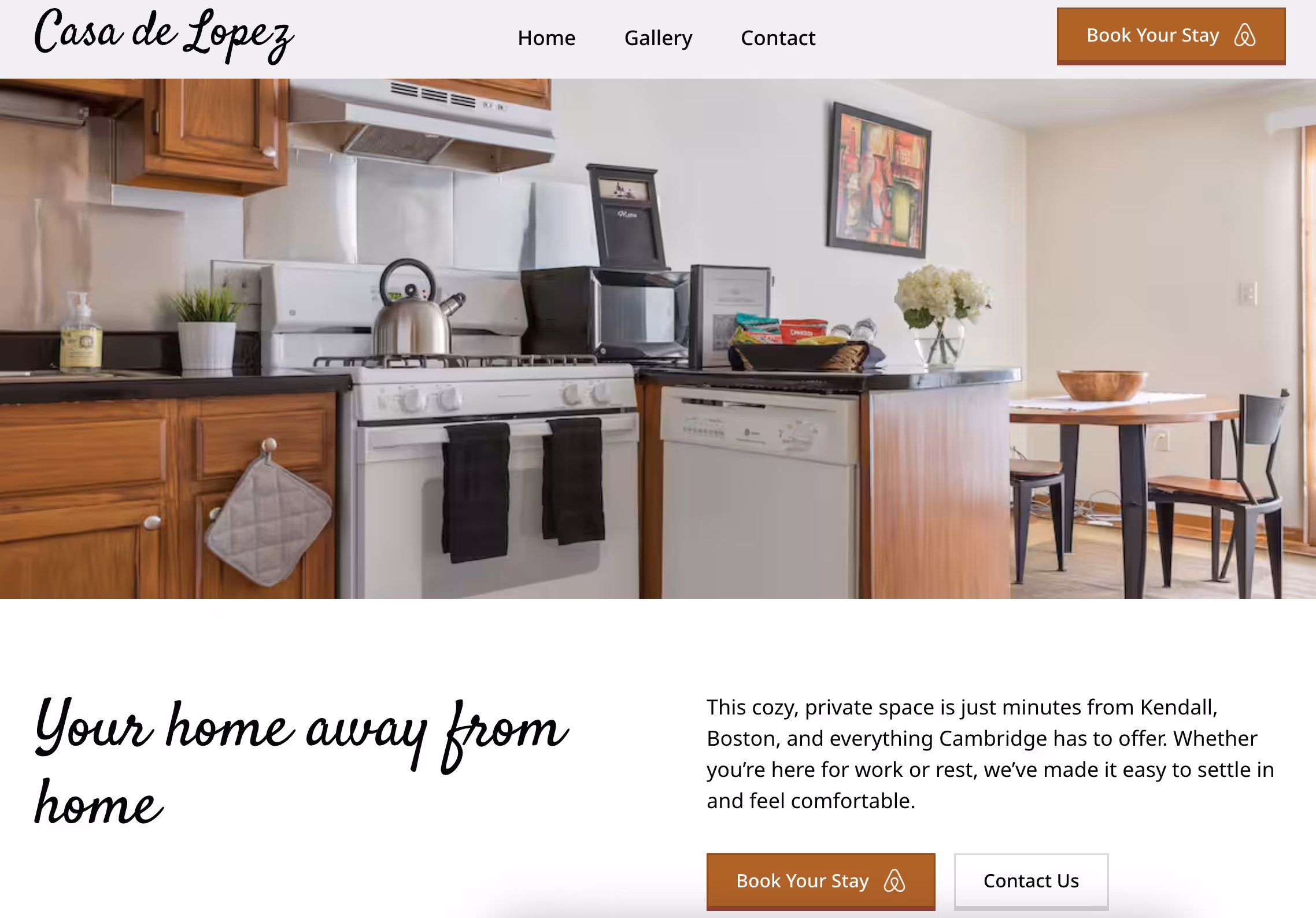 Webpage mockup