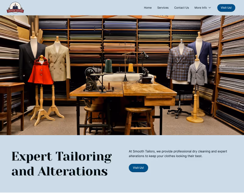 Webpage mockup