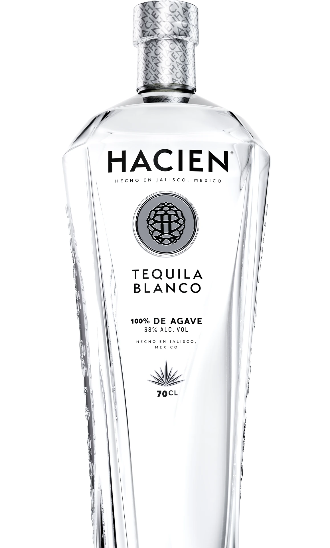 Blanco tequila bottle