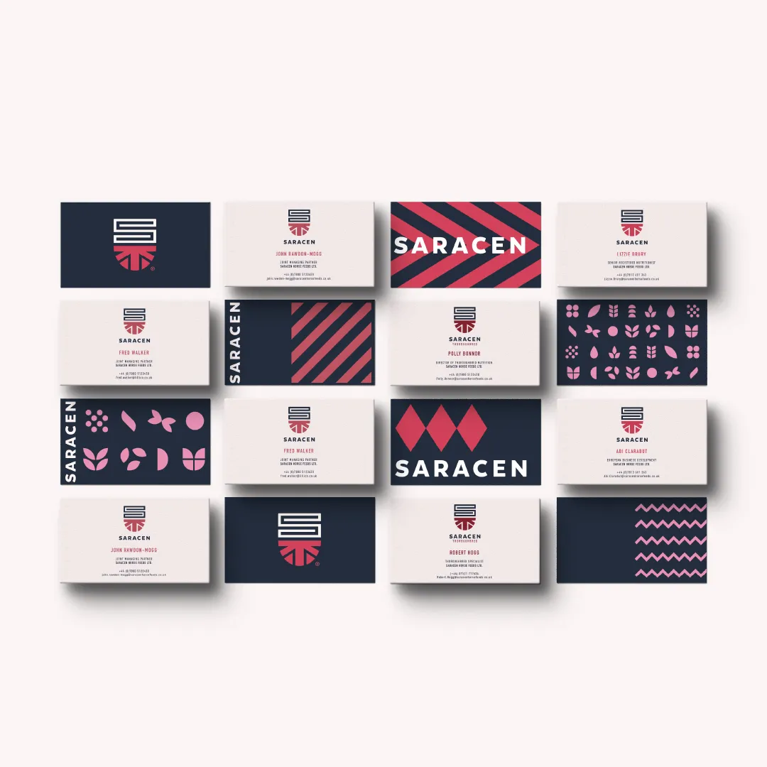 Saracen Horse Feeds – Business Cards.