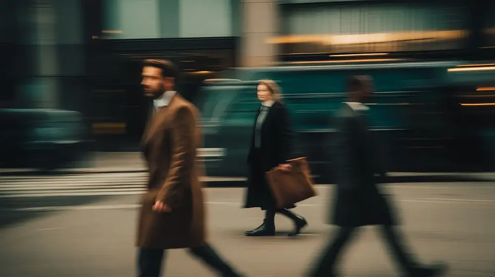 Gente caminando en Nueva York