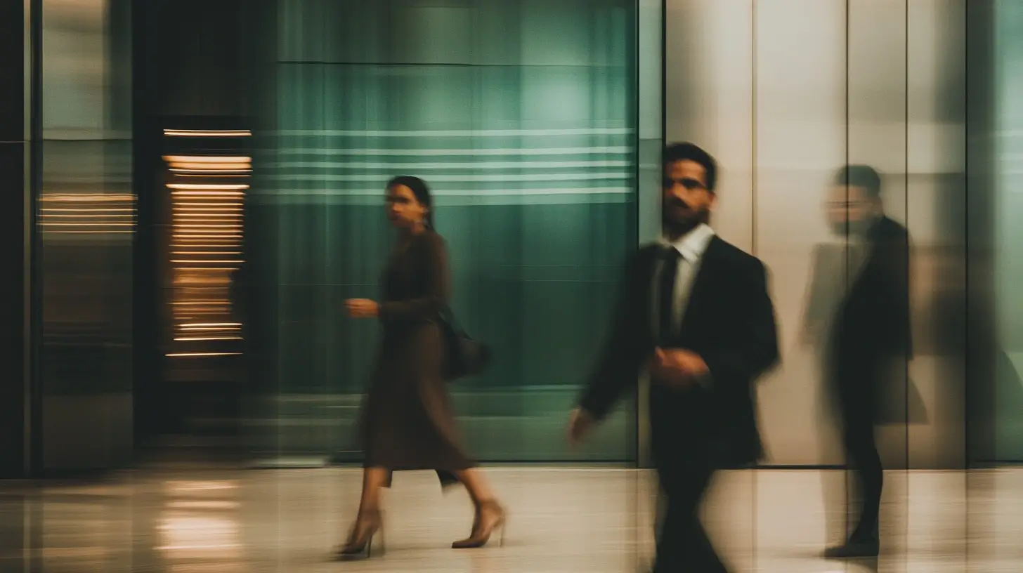 Trabajadores en la oficina