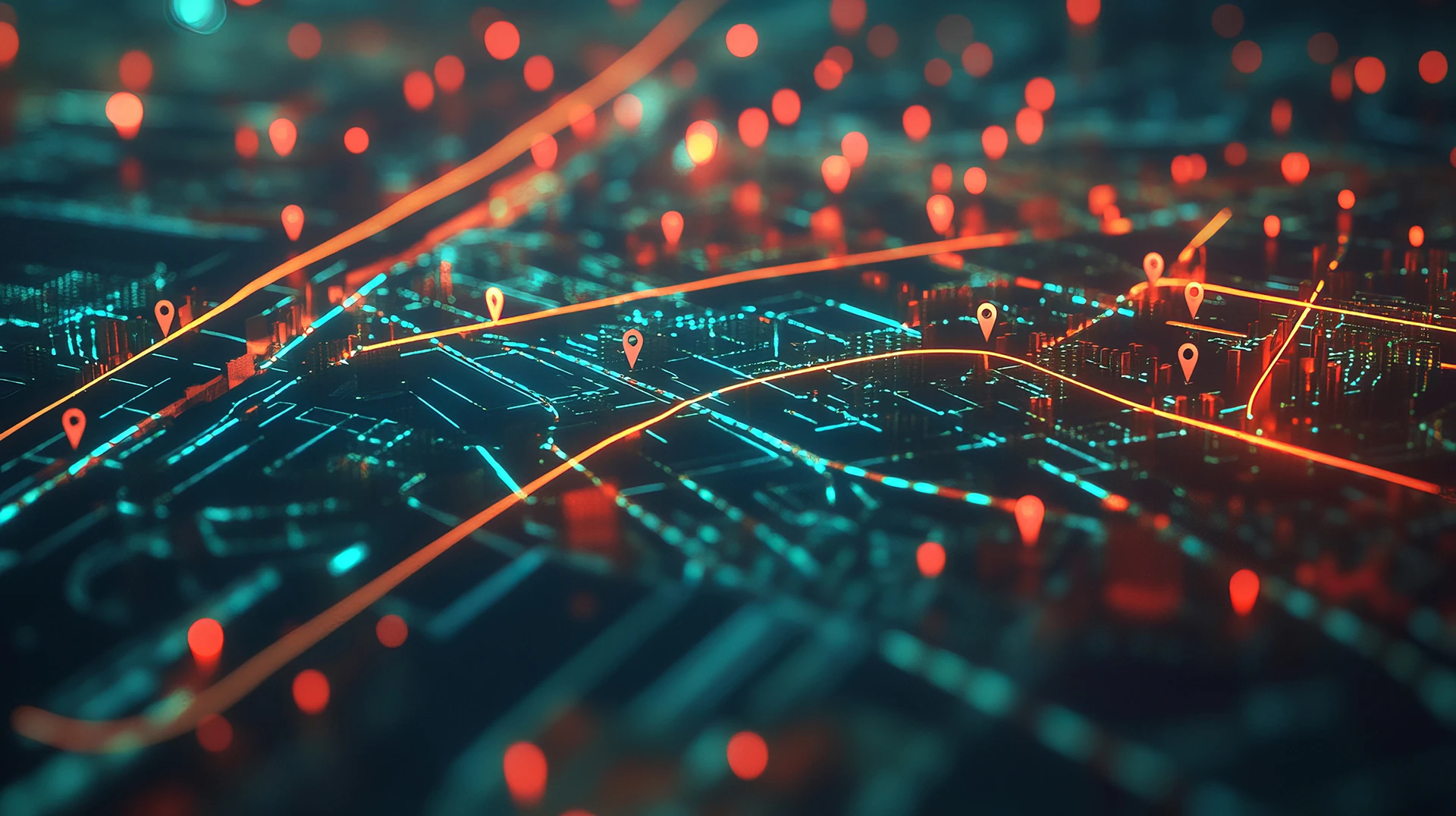 Background with gps network