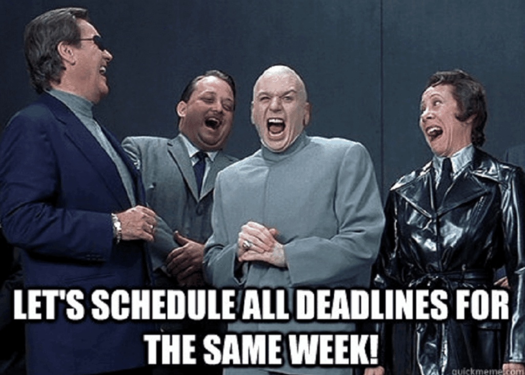meme about deadlines