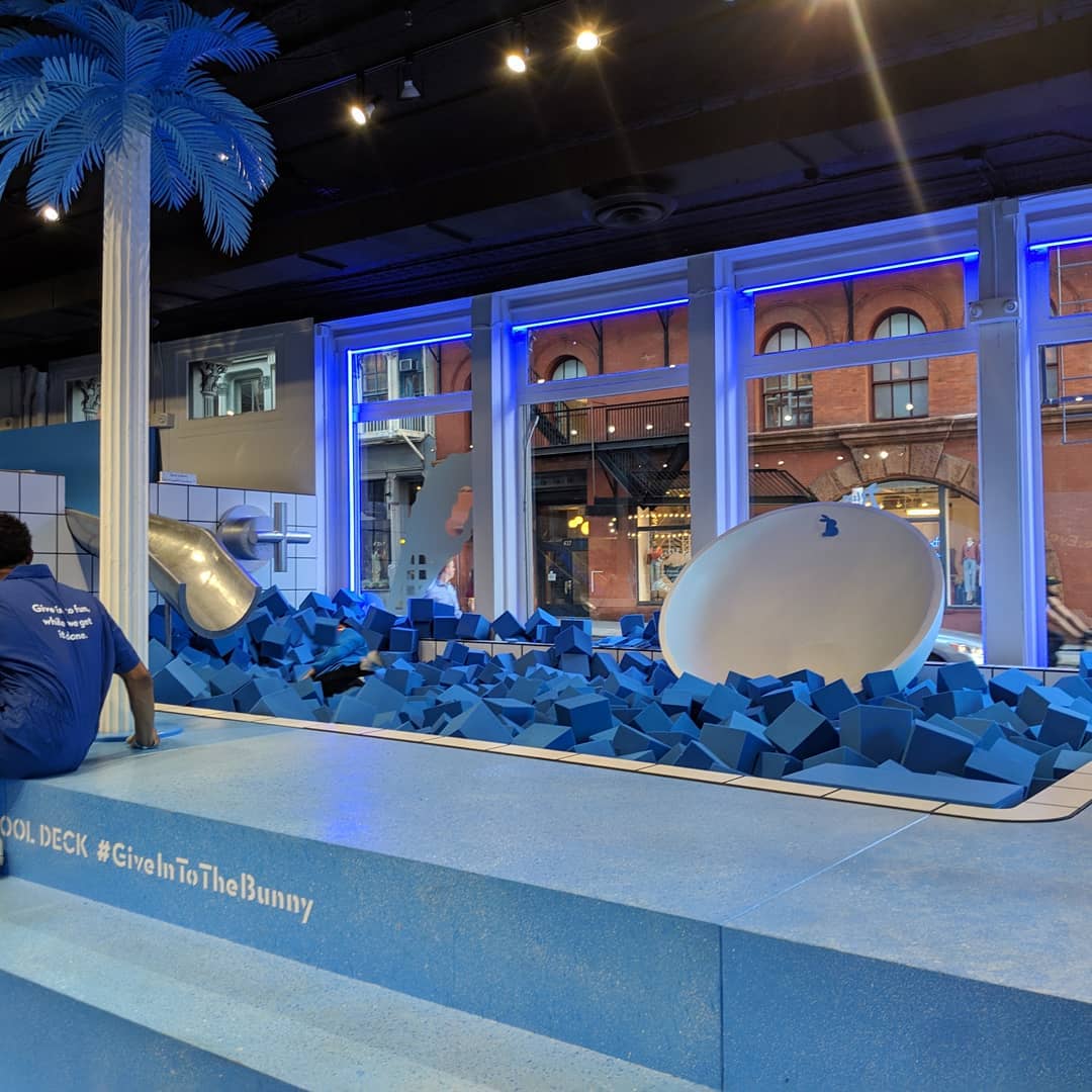 Image of custom fabrication, experiential event, retail, interior and production design project but 11th St Workshop — located in New York City and Los Angeles.