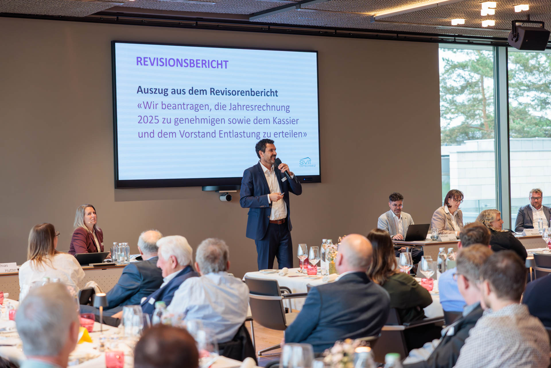 Präsentation des Revisionsberichts an der 92. Generalversammlung des SVIT Ostschweiz