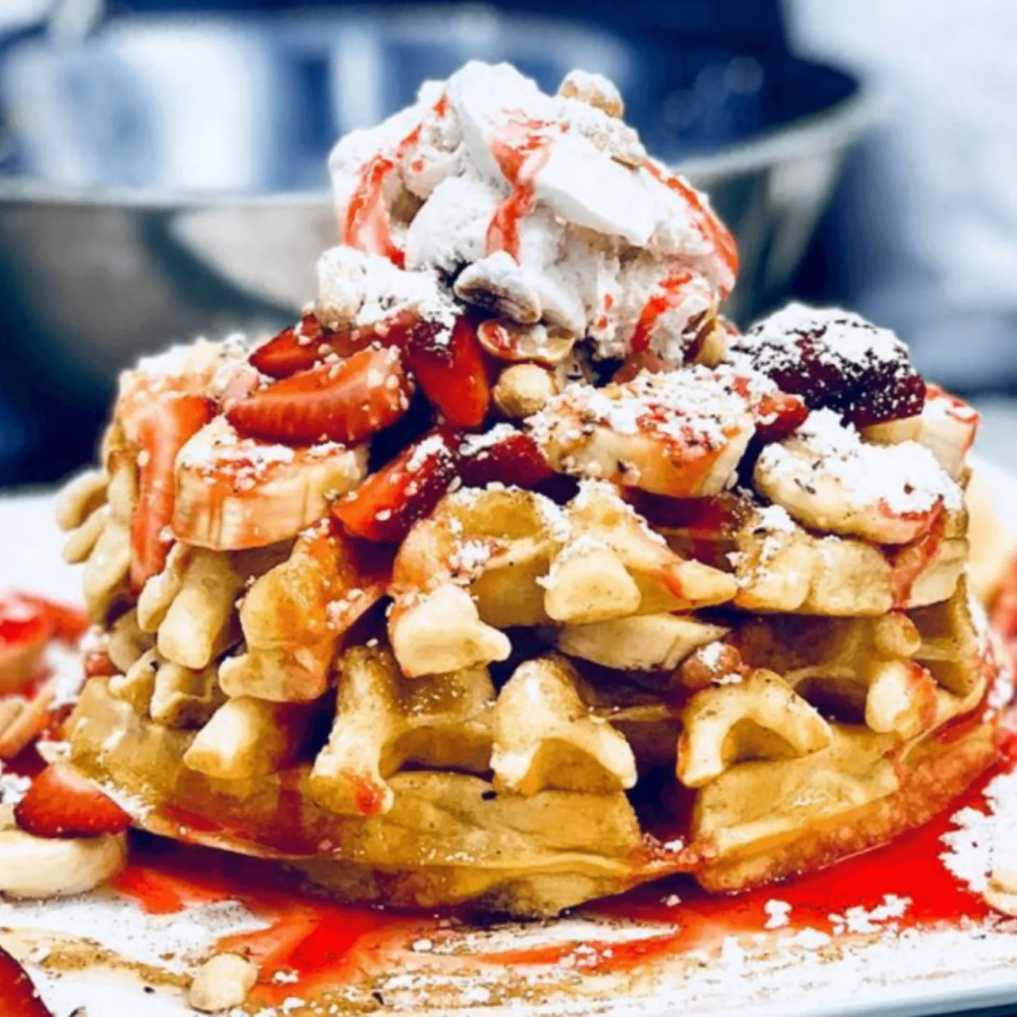 A stack waffle