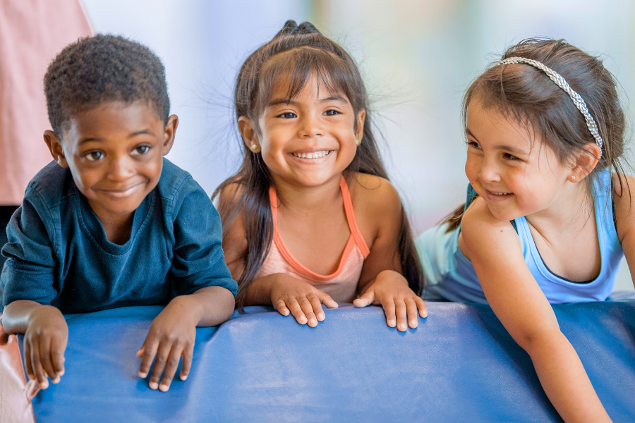 Kids playing in a sensory gym