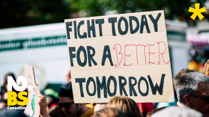 image of brainstorming session with sticky notes (for a b2b saas)