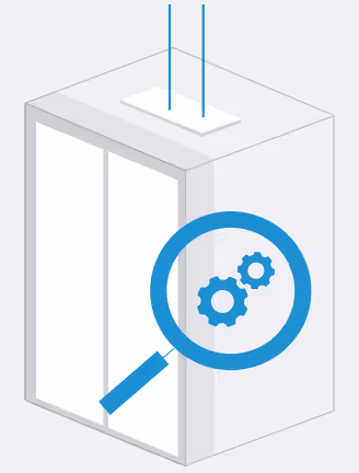 Grafik von TP Lift zur herstellerunabhängigen Ersatzteilbeschaffung für Aufzüge – inklusive Analyse seltener Komponenten.