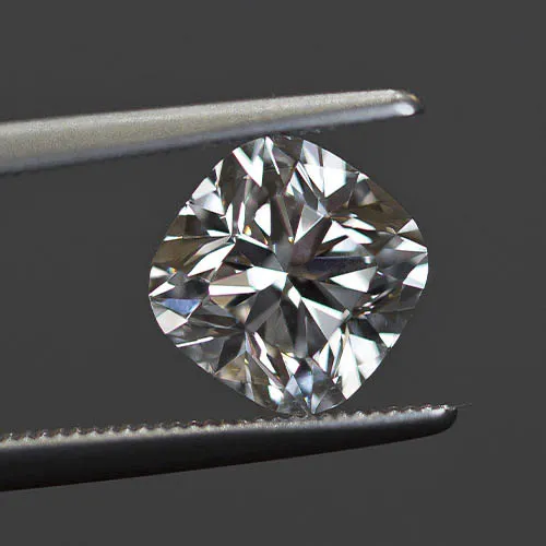 Cut of a loose cushion diamond from Jack Lewis Jewelers in Bloomington, IL