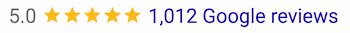 5 gold stars and 1,012 Google Reviews for Jack Lewis Jewelers in Bloomington Illinois