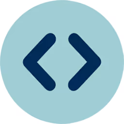 Logo of TAGGRS Server-side Tracking: a light blue circle with two blue angle brackets