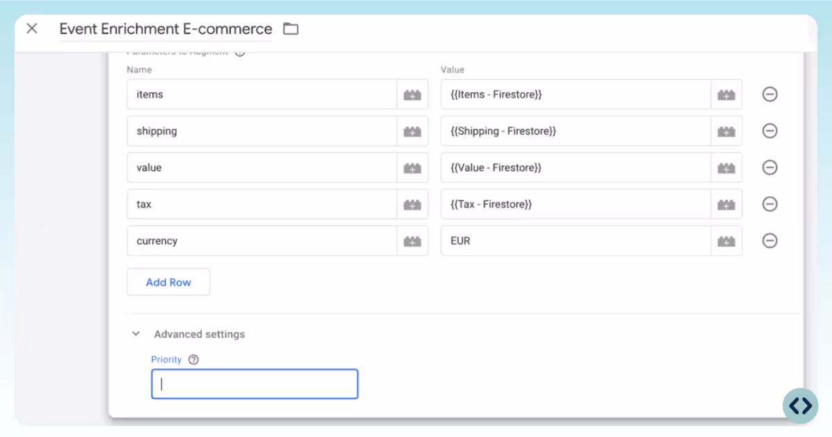 setting priority to your transformation in Google Tag Manager
