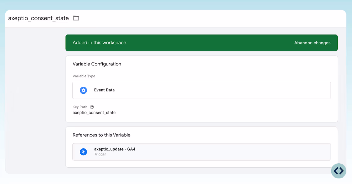 How to create a user-defined variable of type event data