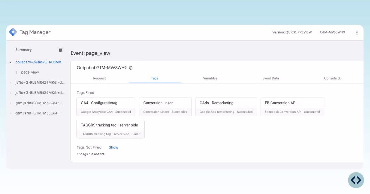 Check if your GA4 tag fires the events correctly in Google Tag Manager's Preview mode
