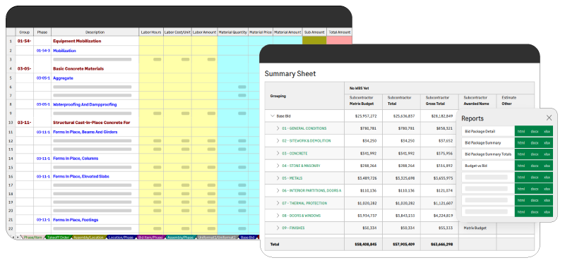 Precise estimates and quickly analyze incoming bids with the leading cloud bid analysis tool.