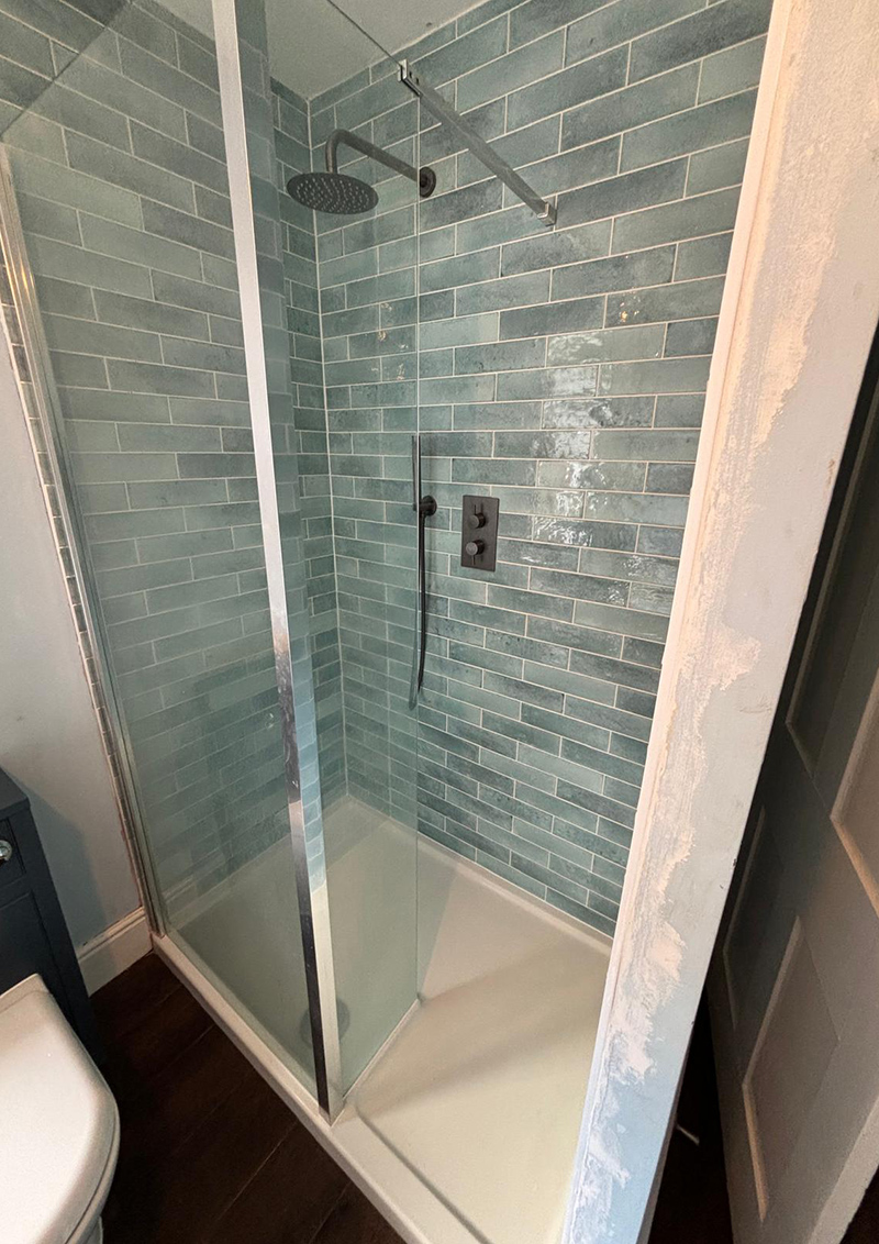 Shower installed
