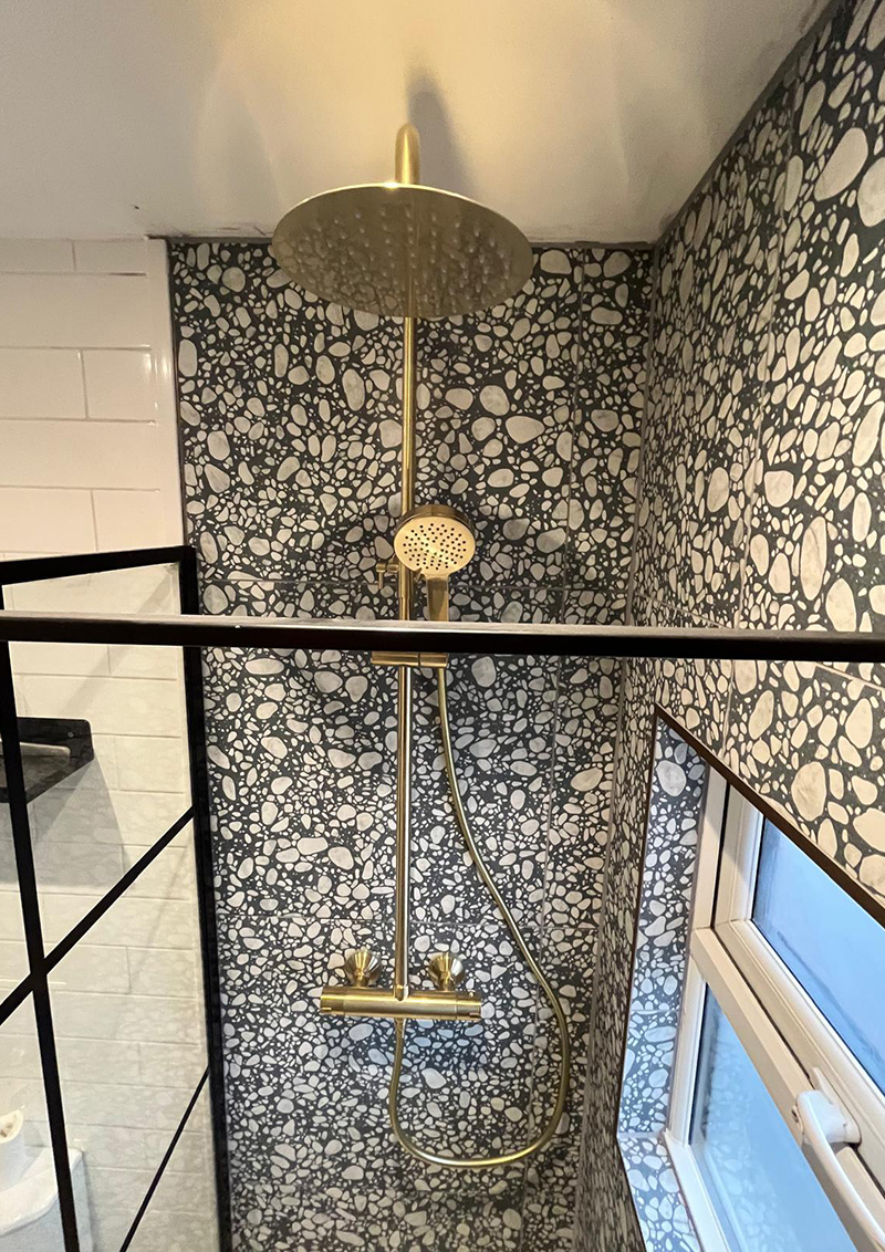 New shower