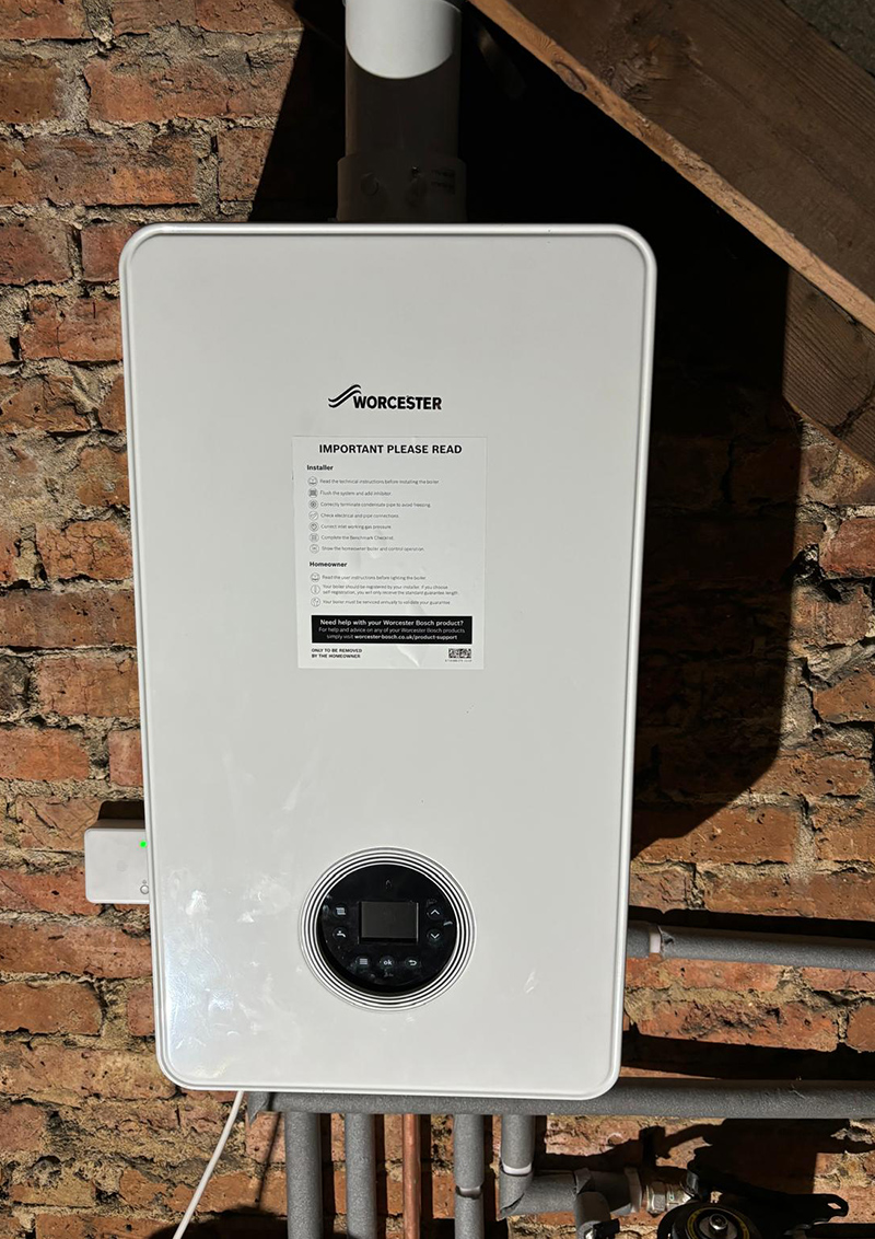 Worcester boiler fitted