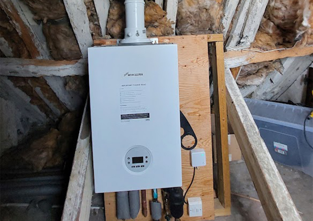 Worcester boiler installed