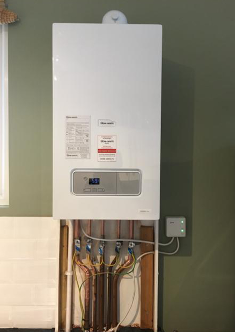 New boiler fitted
