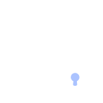 Folder and padlock white icon