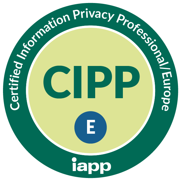 certified information privacy professional badge for cybersecurity