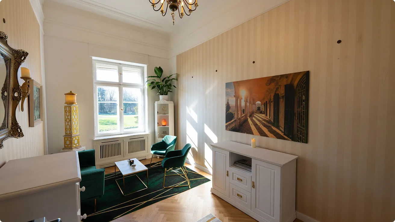 Gemütlicher Raum in Schloss Garath