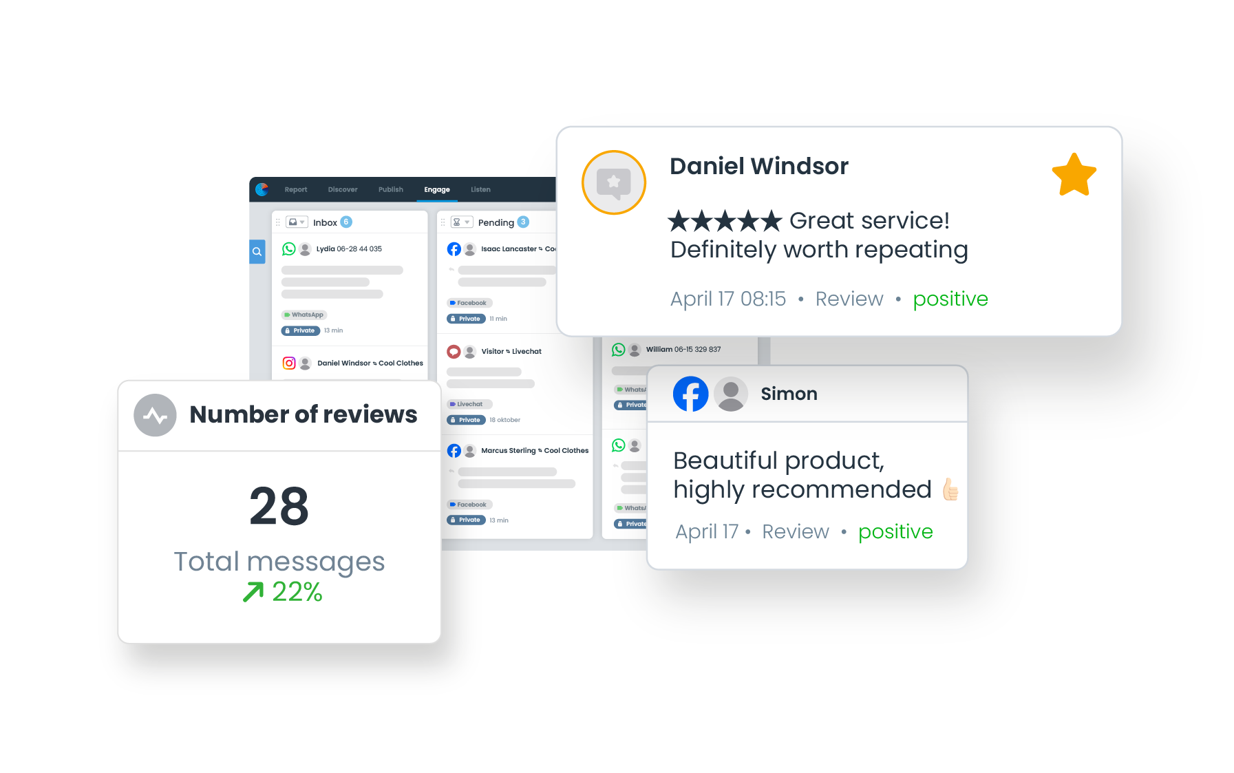 Review insights and realtime notifications visual