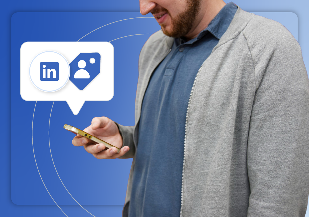LinkedIn tagging blog tile