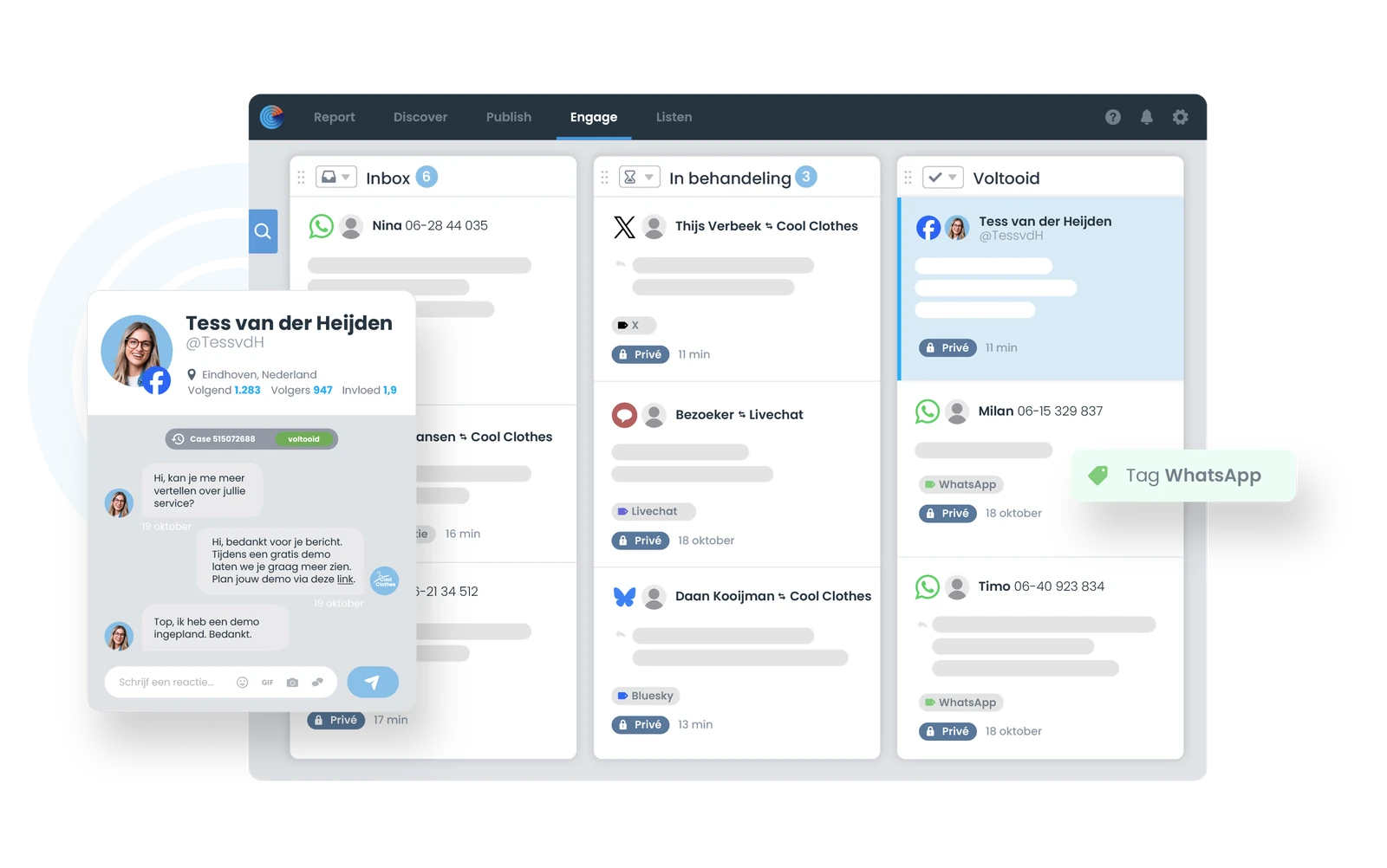 Coosto Engage inbox