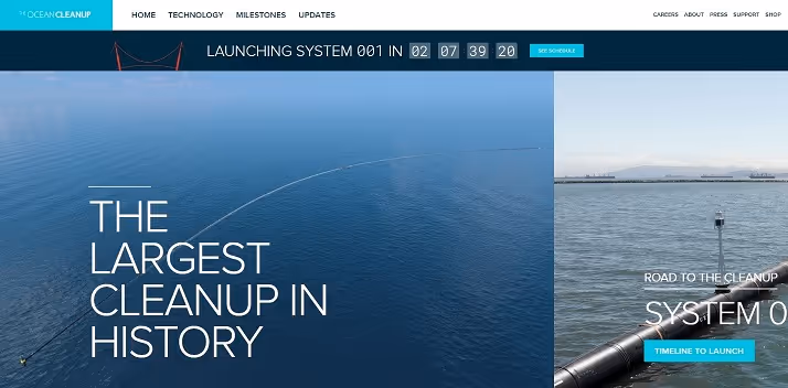 website ocean cleanup