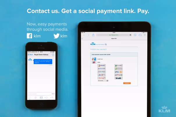 social payment KLM