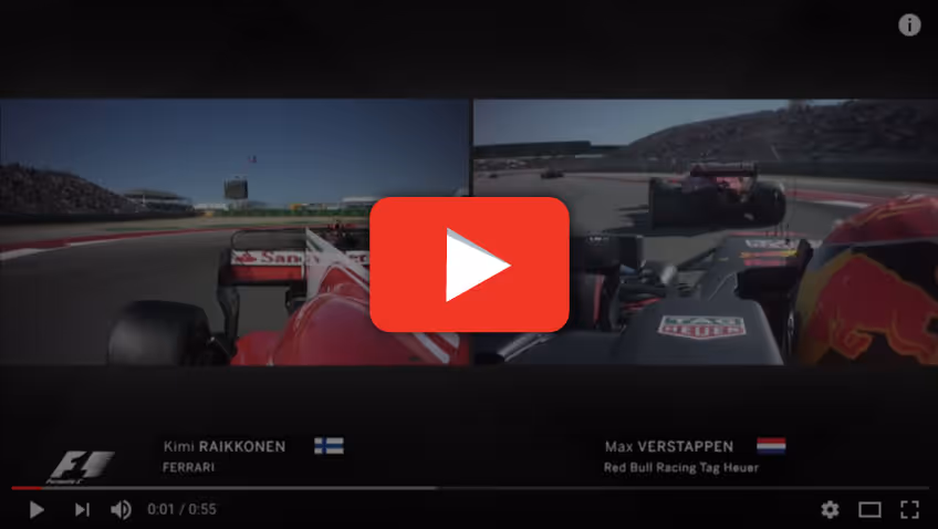 Inhaalactie Max Verstappen