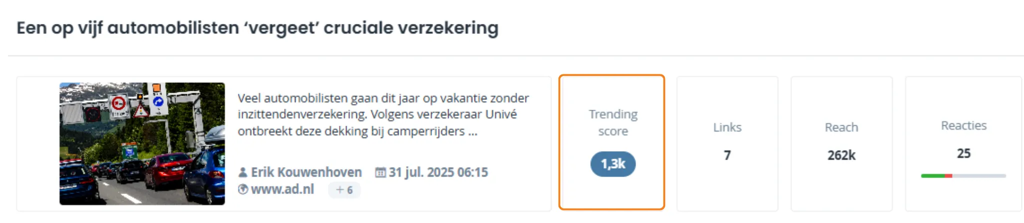 Eén op vijf automobilisten vergeet inzittendenverzekering visual