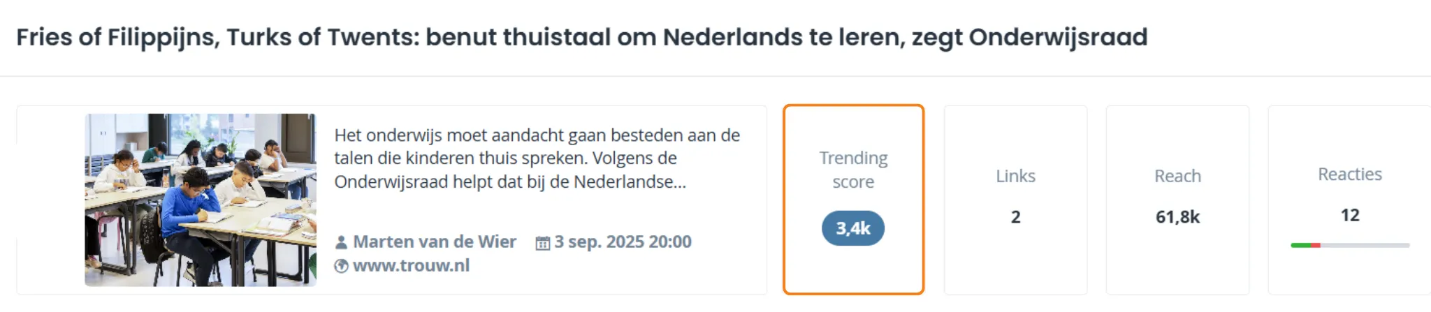 Onderwijsraad: benut thuistaal als bouwsteen voor beter Nederlands