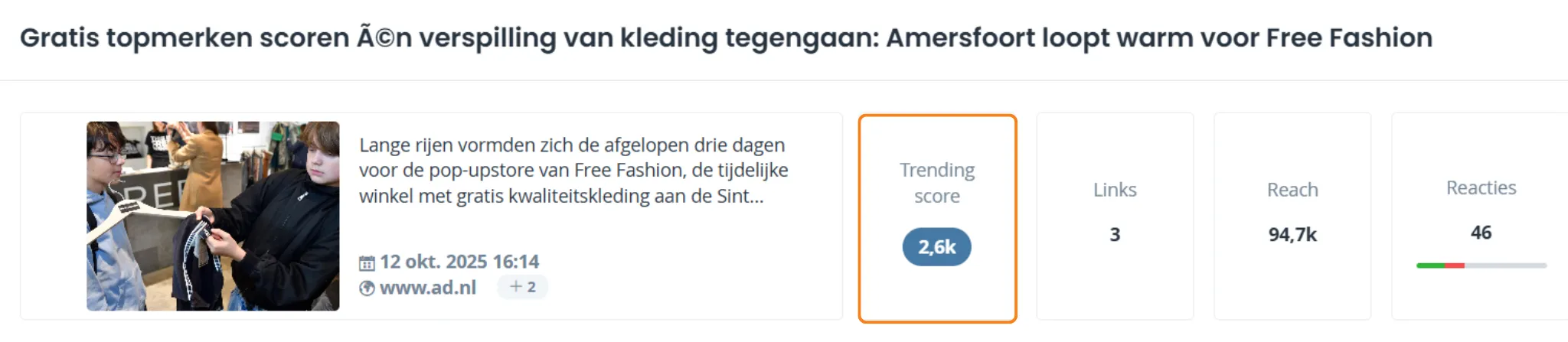 Free Fashion steeds populairder: kleding delen wordt het nieuwe winkelen