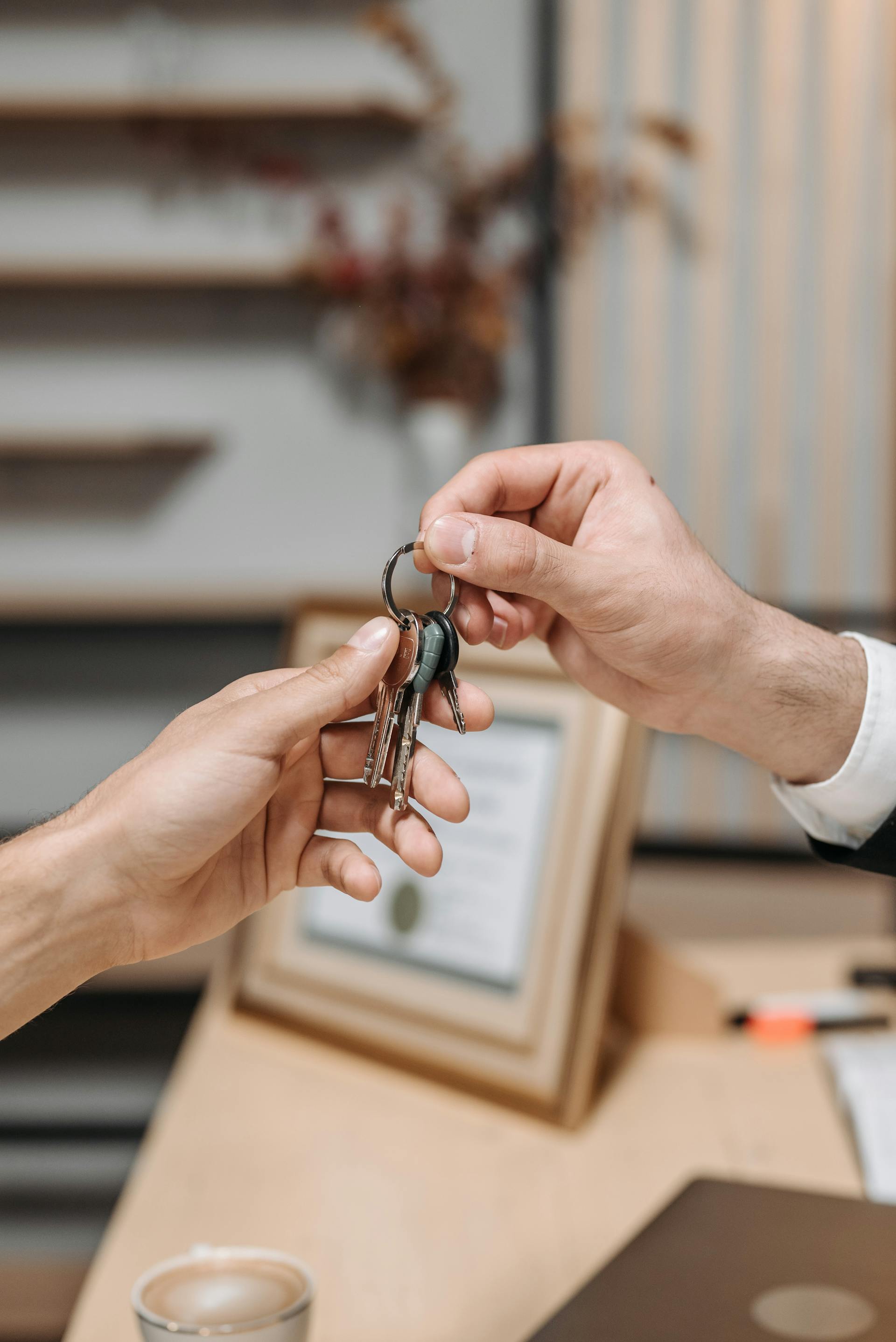 handing over keys