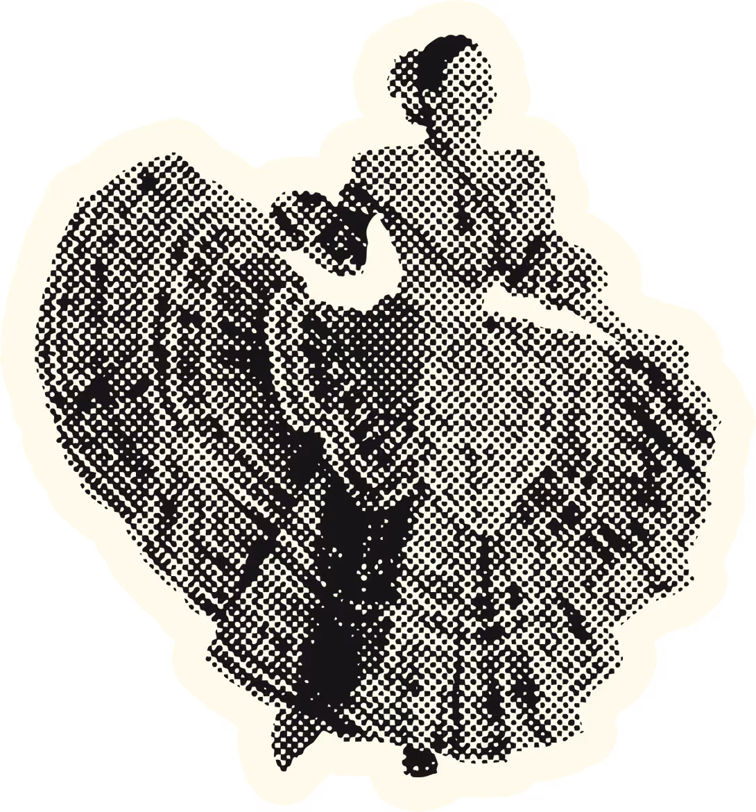 A Mexican dancer illustration