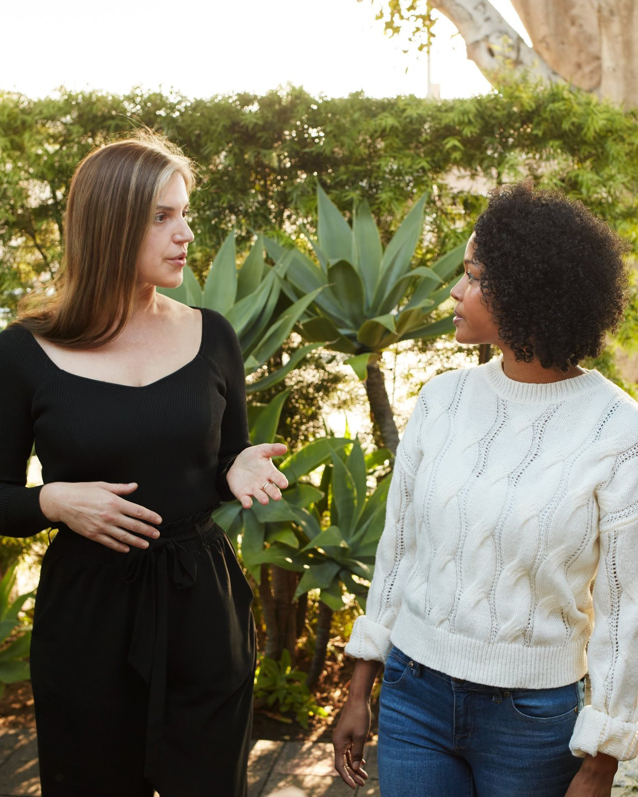 Women talking