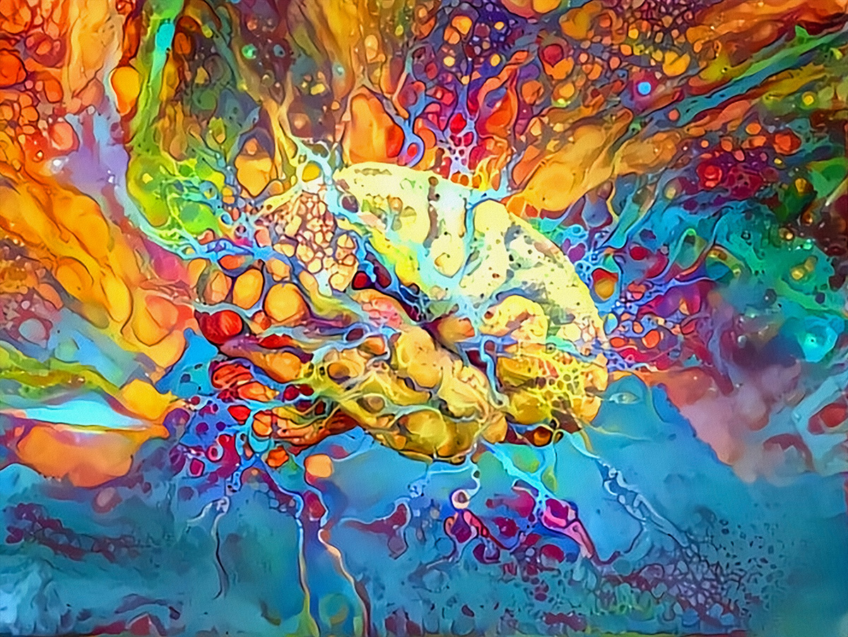 psychedelic brain concept art