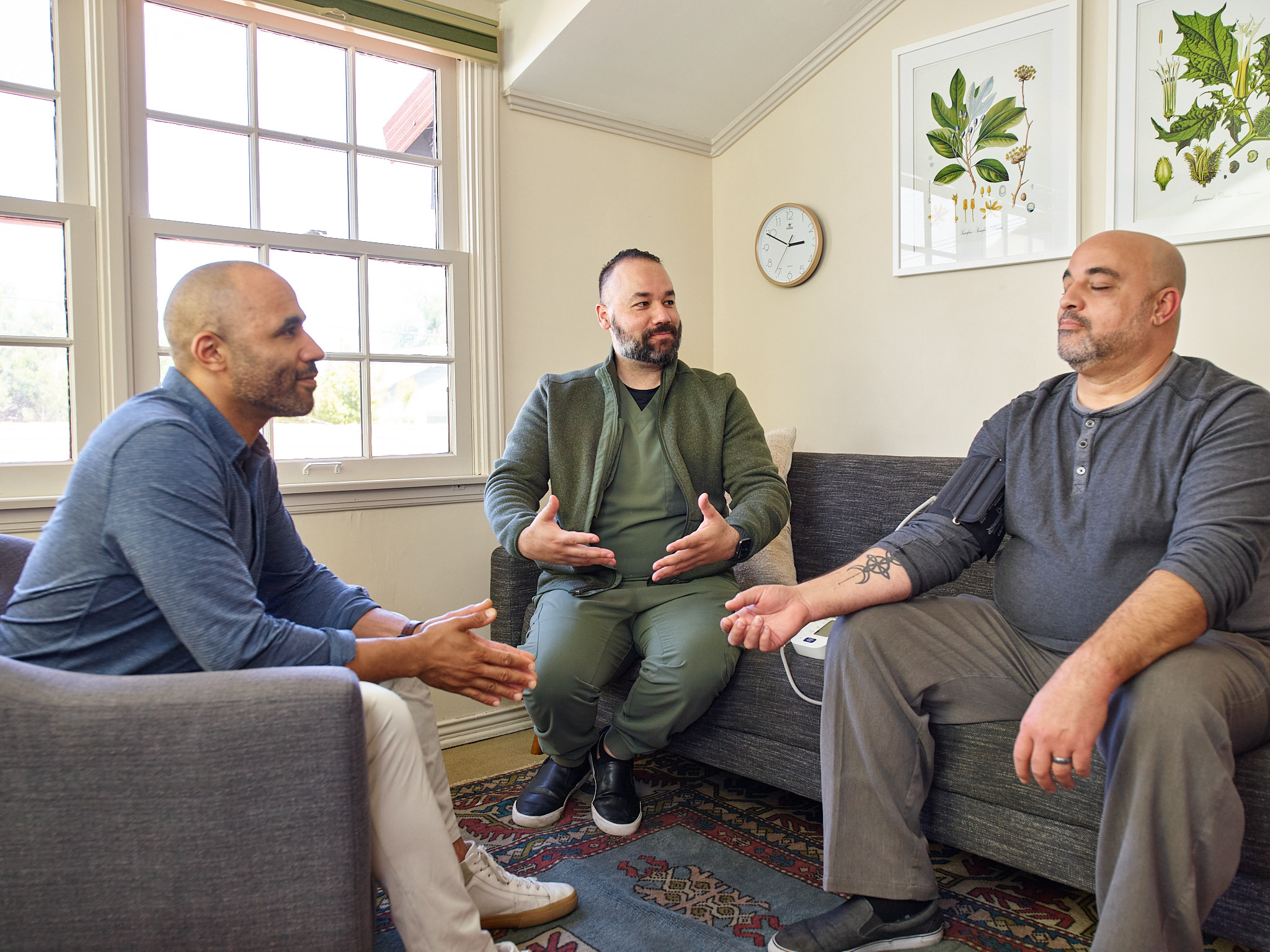 Men in therapy space