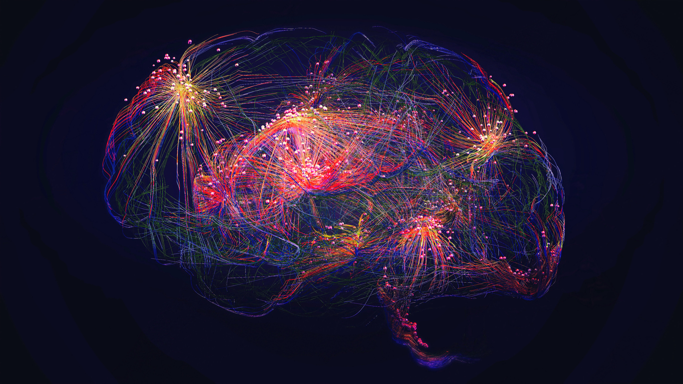 digital brain concept art