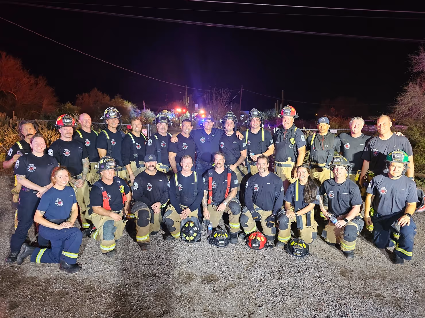 Group photo of Superstition Firefighters in uniform