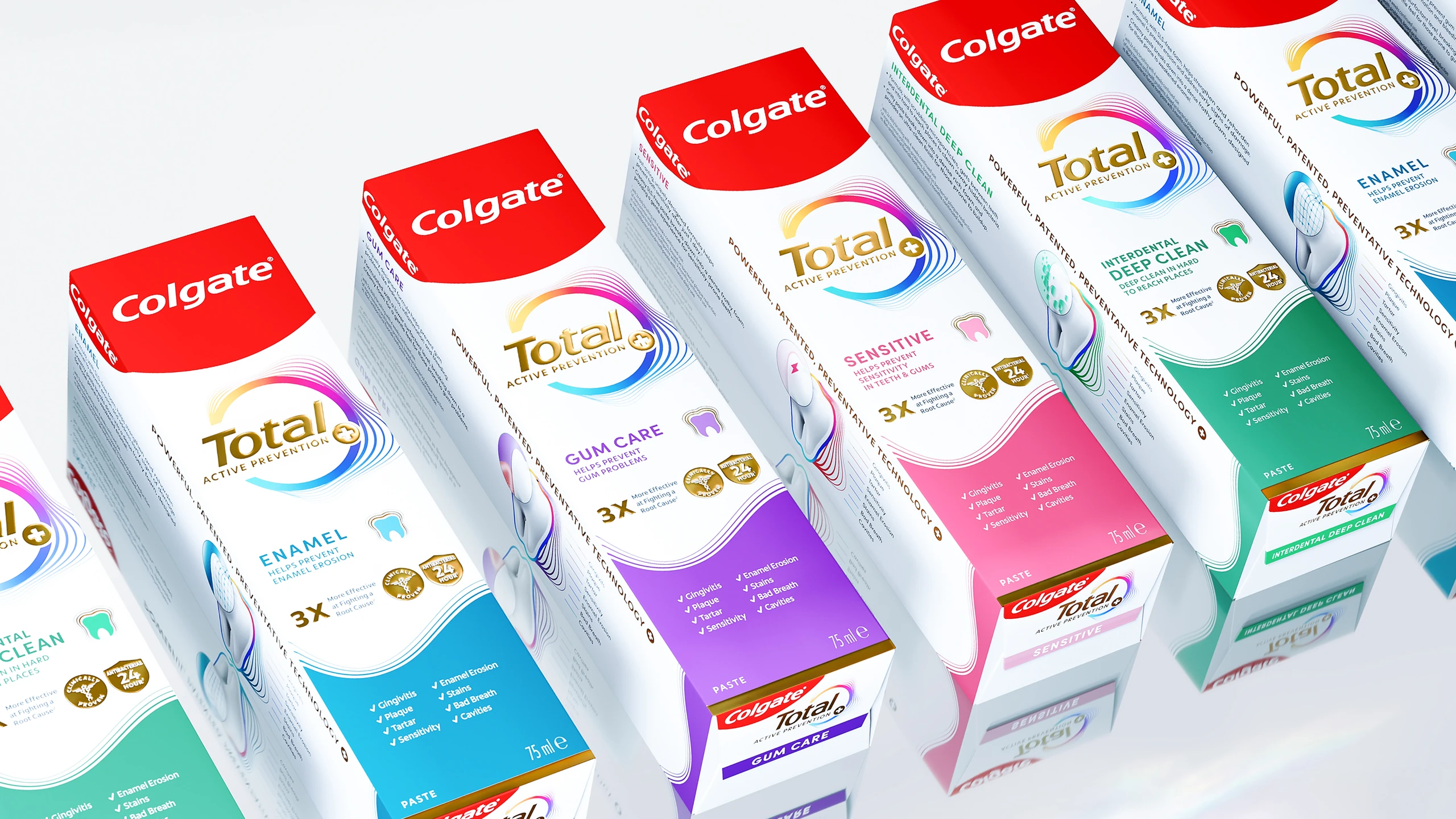 Colgate Total product laydown