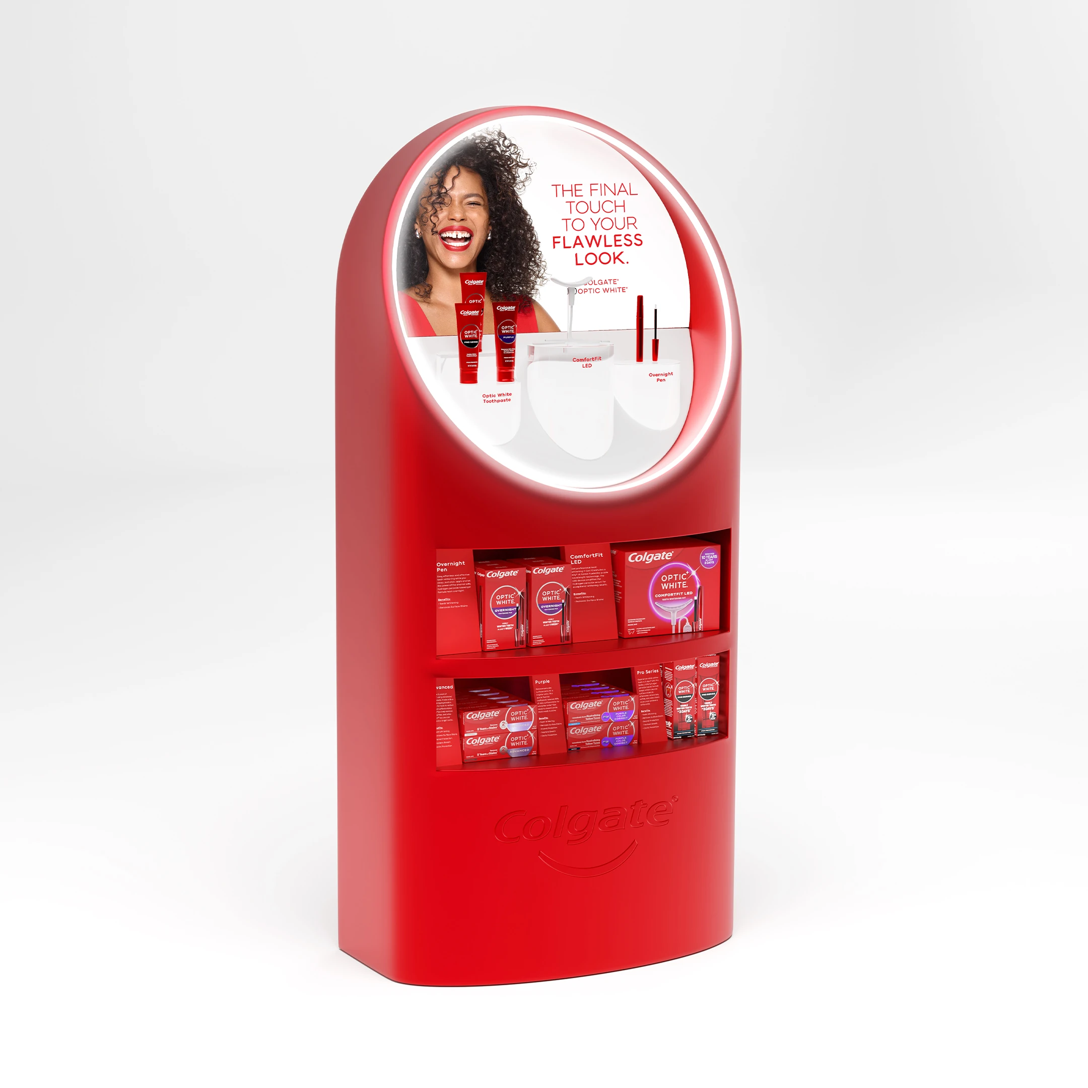 Optic White retail endcap