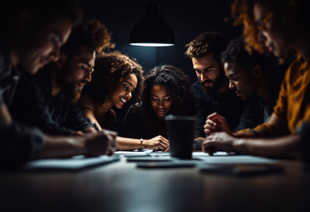 image of diverse group collaboration (for a hr tech)