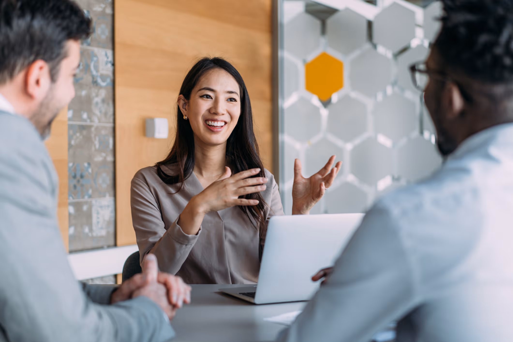 People talking in the office